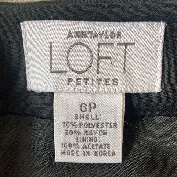 LOFT black lined pencil skirt - Picture 4 of 4